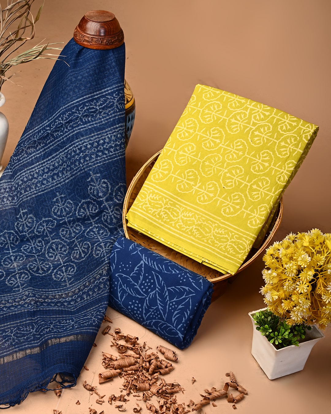 Soft Cotton Suit With Kota Doria Dupatta (BSCOTKO03)