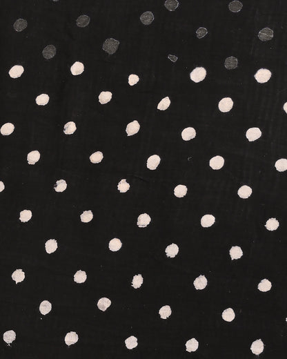 New Black and White Cotton Suit With Cotton Dupatta EACOTMU68