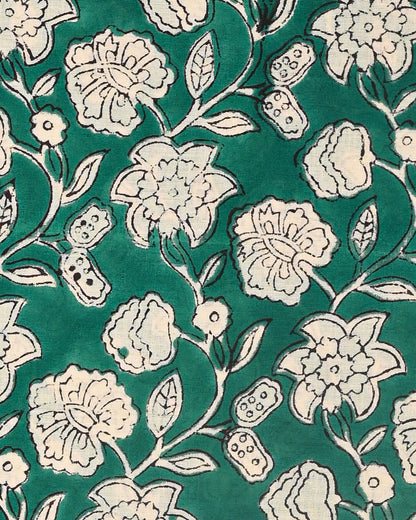 Premium Sanganeri Printed Cotton Suit With Chiffon Dupatta (BSCOTCH55)