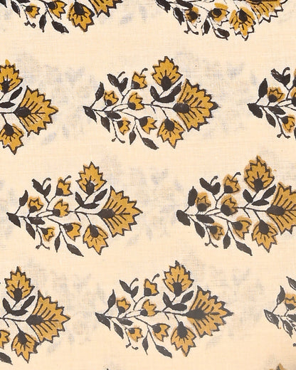 Exclusive Hand Block Print Cotton Suit With Kota Doria Dupatta(BSCOTKO110)