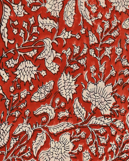 Premium Sanganeri Printed  Cotton Suit With Cotton Dupatta (BSCOTMU108)