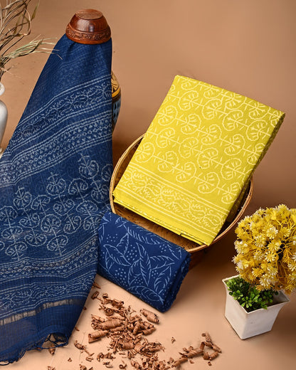 Soft Cotton Suit With Kota Doria Dupatta (BSCOTKO03)
