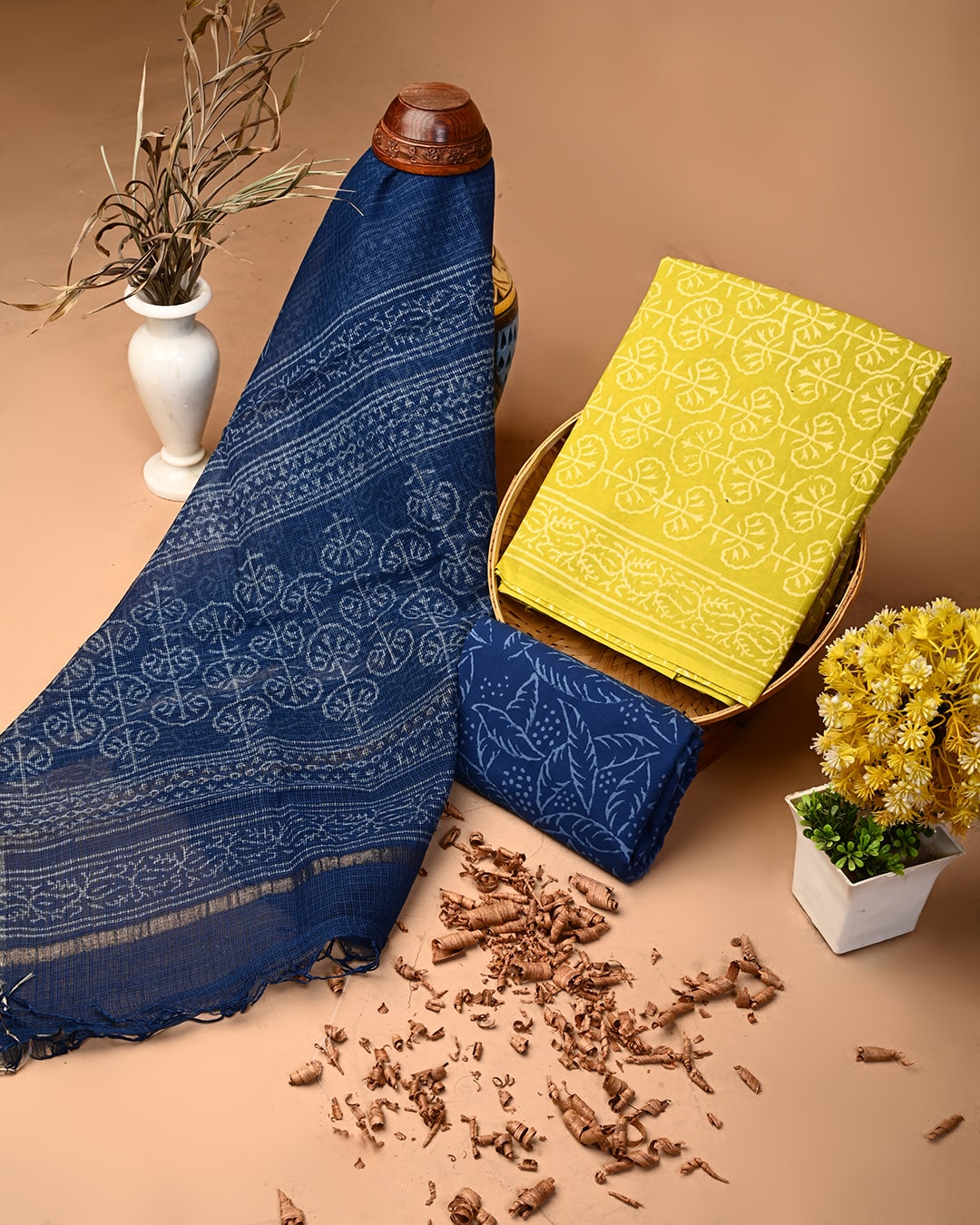 Soft Cotton Suit With Kota Doria Dupatta (BSCOTKO03)