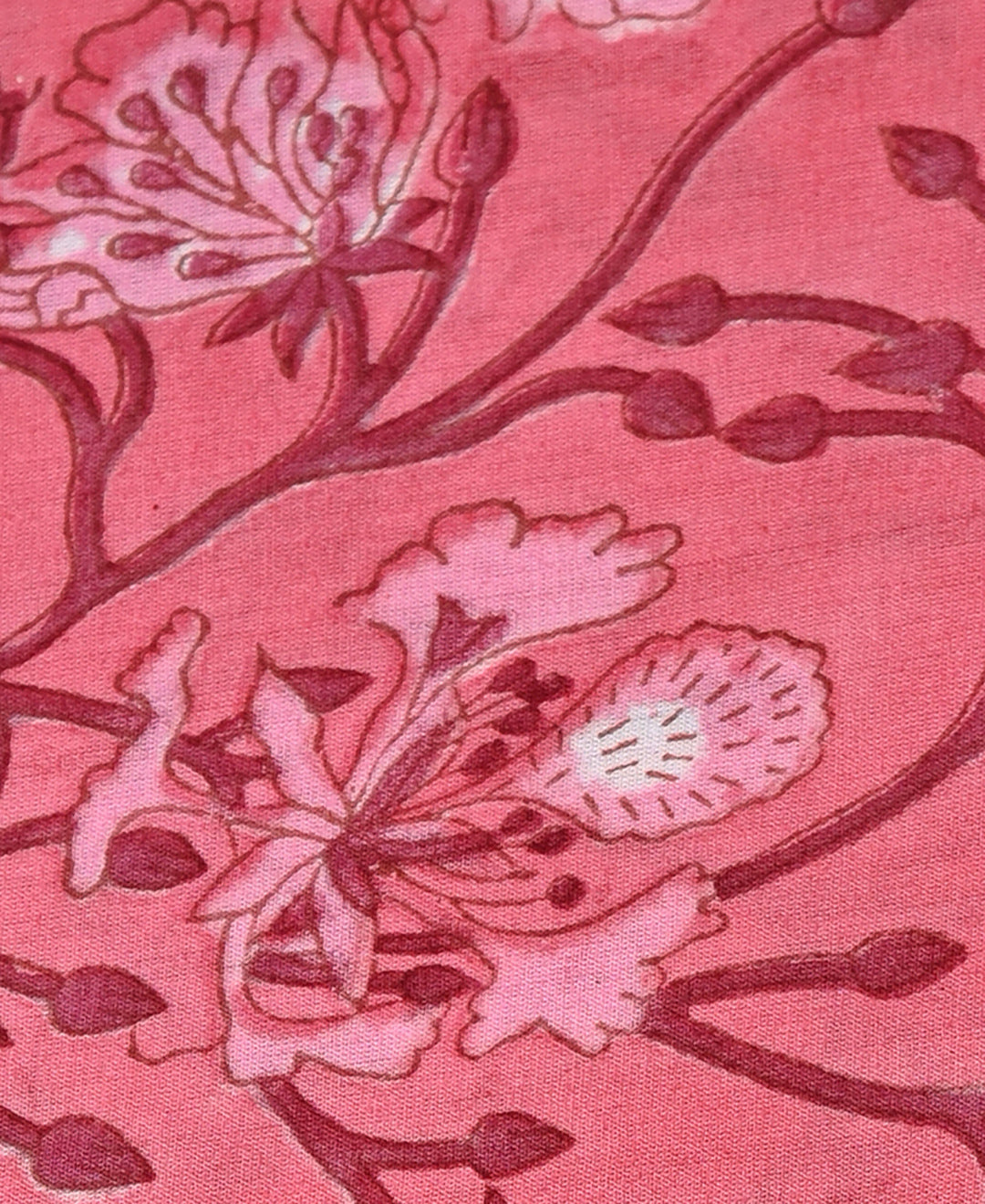 New Floral  Sanganeri Print Cotton Suit With Kota Doria Dupatta (EACOTKO25)