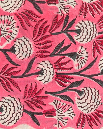 Exclusive Pink Floral Cotton Suit With Kota Dupatta EACOTKO22