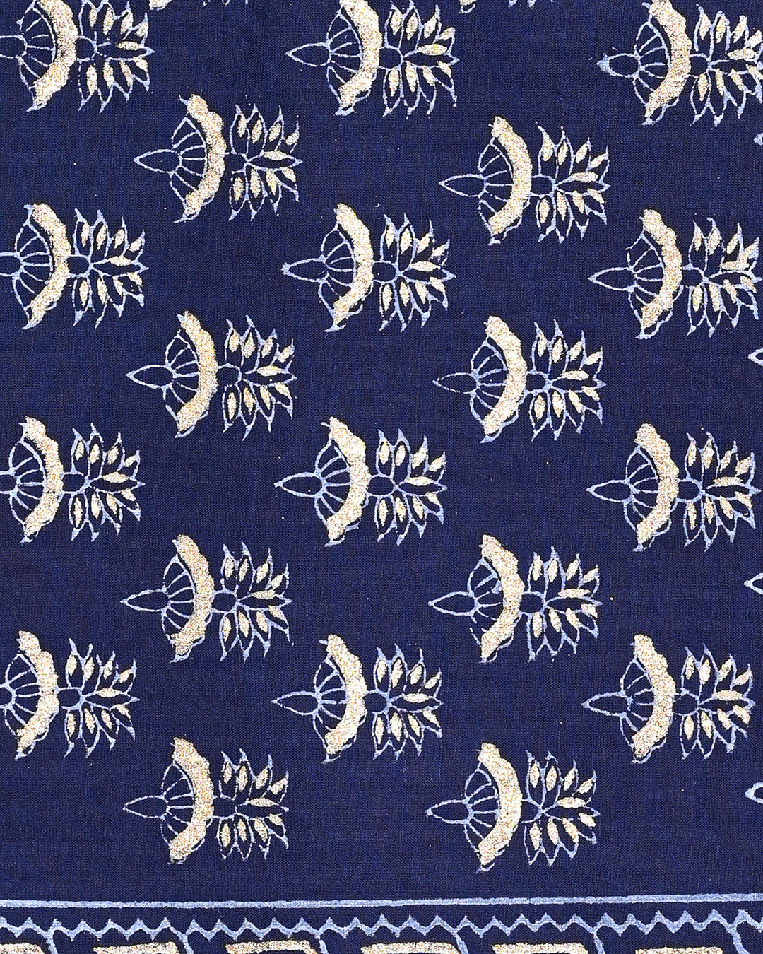 New Elegant Hand Block Print Cotton Suit Top And Bottom Set (BSTB101)