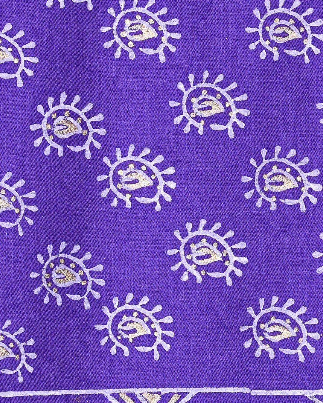 Traditional Hand Block Print Cotton Suit Top And Bottom Set (BSTB98)