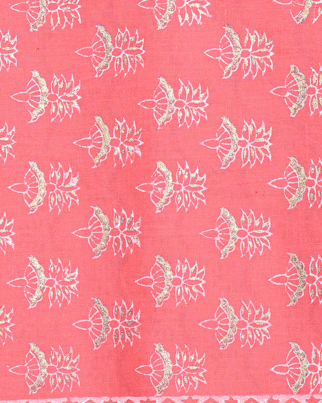 Exclusive Hand Block Print Cotton Suit Top And Bottom Set (BSTB112)