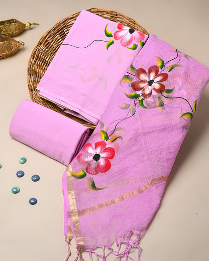 Exclusive Hand Painted Cotton Suit With Kota Dupatta (BSCOTKO125)