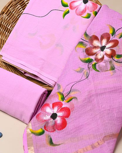 Exclusive Hand Painted Cotton Suit With Kota Dupatta (BSCOTKO125)