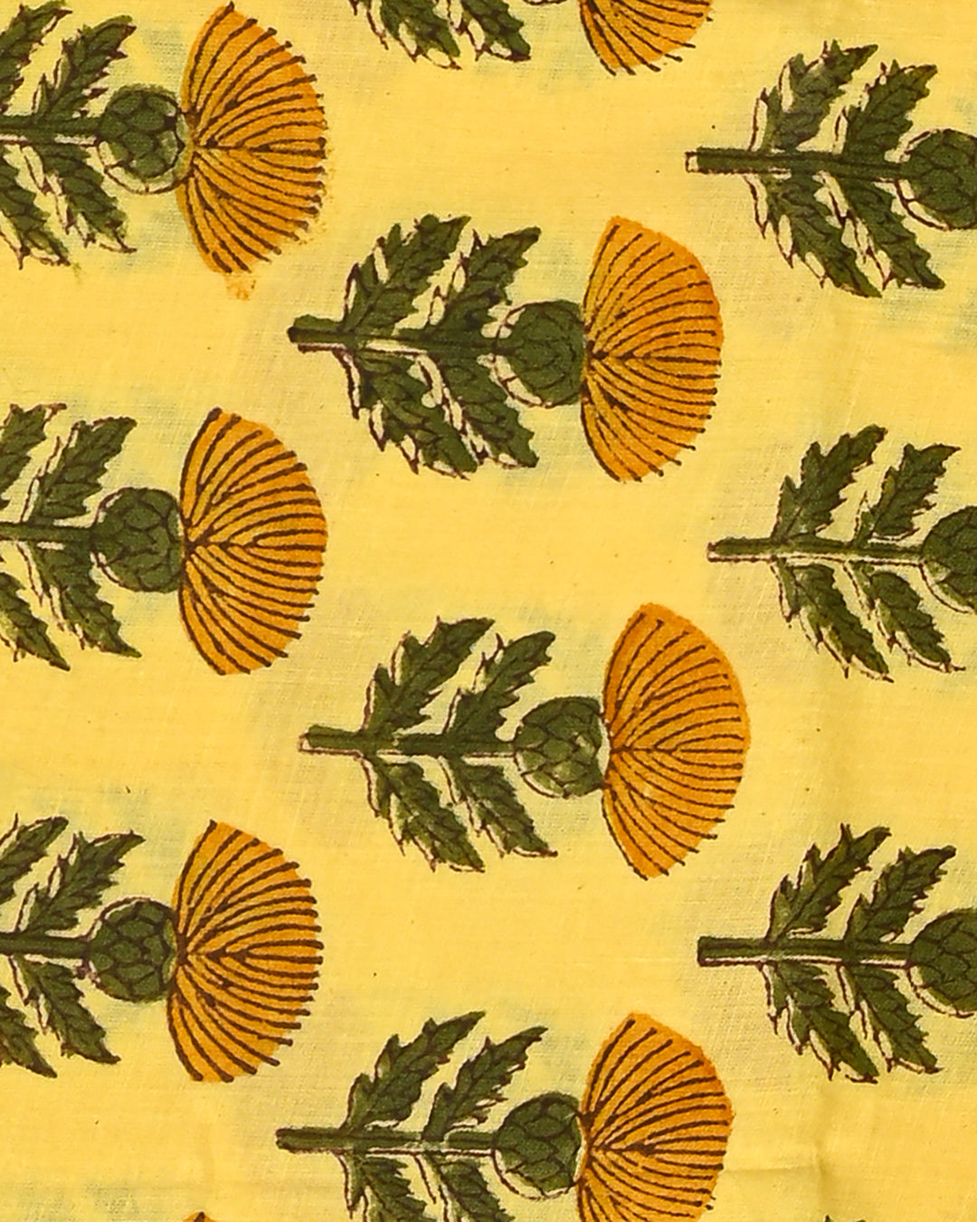 Elegant  Yellow Cotton Suit With Kota Doria Dupatta EACOTKO28