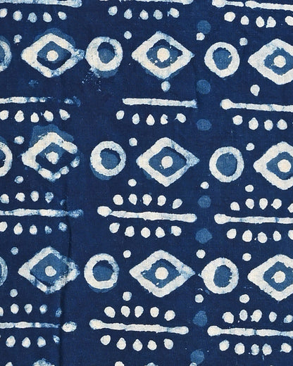 Traditional Dabu Printed  Cotton Suit With Cotton Dupatta (BSCOTMU14)