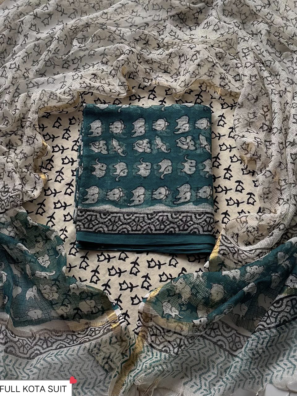 Full Unstitched Exclusive Kota Doria Suit With Kota Dupatta (BSKD28)