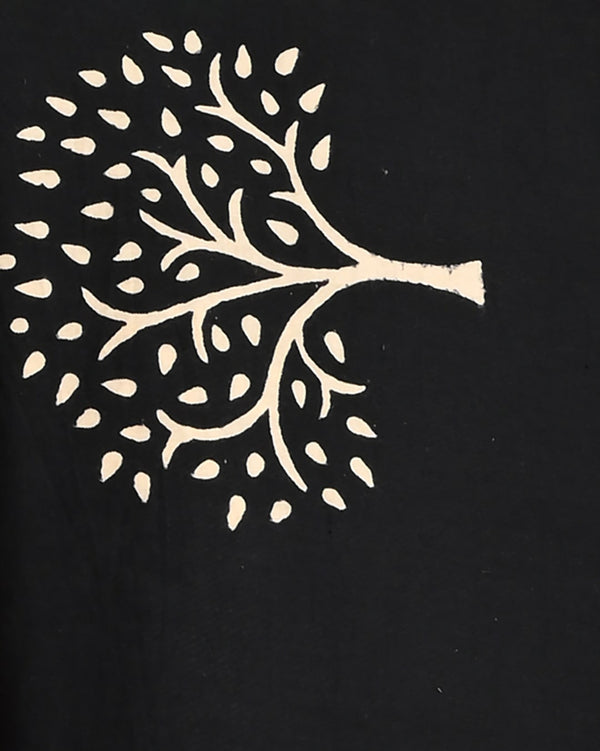 Hand Block Printed Cotton Suit With Chiffon Dupatta(COCOTCH04)