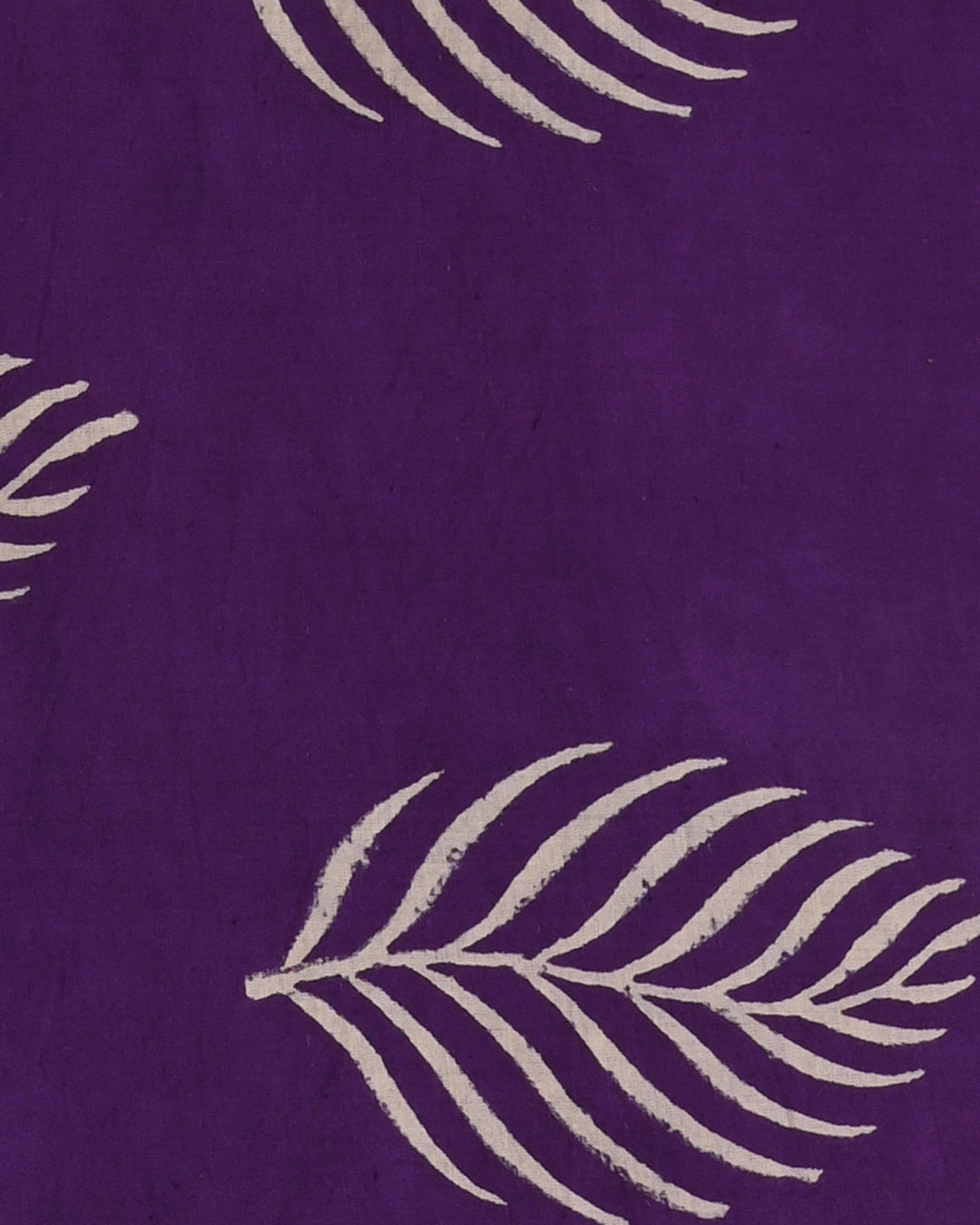 New Purple  Hand Block Printed Cotton Suit With Chiffon Dupatta (COCOTCH06)